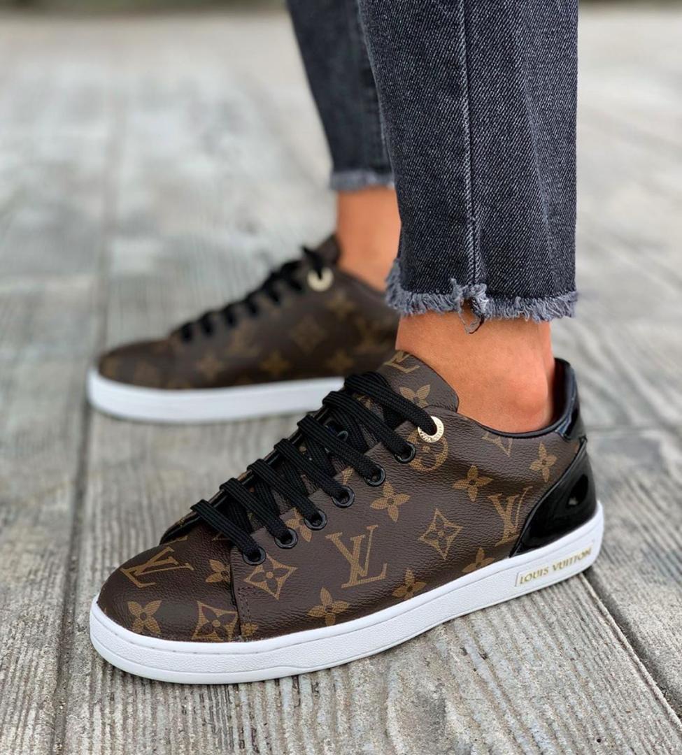White Soled Louis Vuitton sneakers