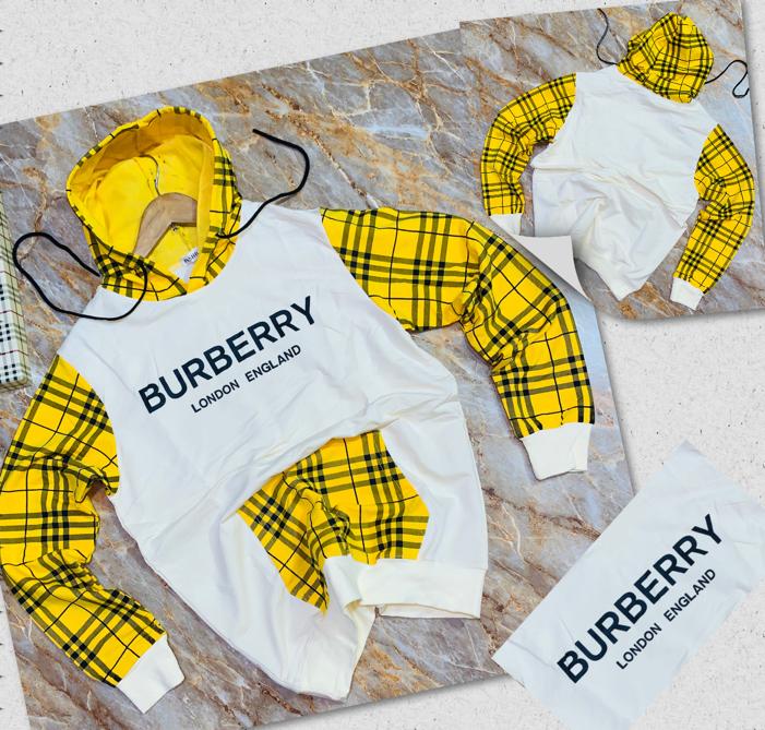 Burberry Hoodie with Black and yellow check - Goglow online tech company |  buy Projectors, Electronics, Phones, Fashion, tech in Nigeria